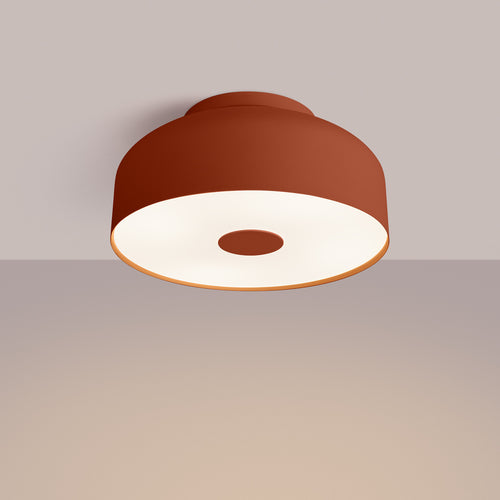 Sollux Lighting Plafondlamp OMIQ rood oker - 30x30x15cm