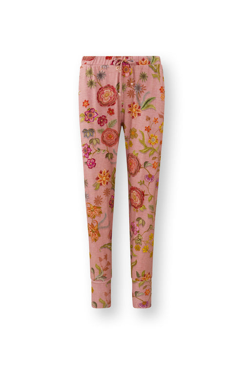 Pip Studio - Bobien Pyjama Broek Dames - Coco Flower - Koraal - XS - vtwonen shop