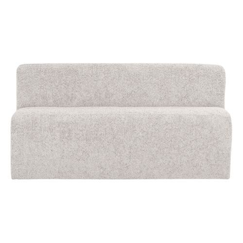 WOOOD eetbank 164 cm rugleuning Mojo Base - Wollig - Ecru - 83x164x76