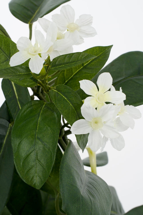 Mica Decorations Stephanotis Kunstplant in Bloempot Stan - H50 x Ø40 cm - Wit