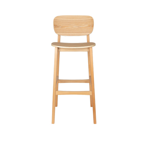 Zuiver Fleur Barkruk Hout Beige