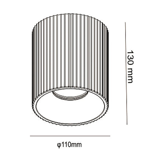 Artdelight plafondlamp Toulouse - 1 lichts - 11  x 13   cm - wit - vtwonen shop
