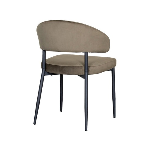 LABEL51 Eetkamerstoel Bliss - Donkergroen Velvet - Zithoogte 47cm - Set van 2 - vtwonen shop