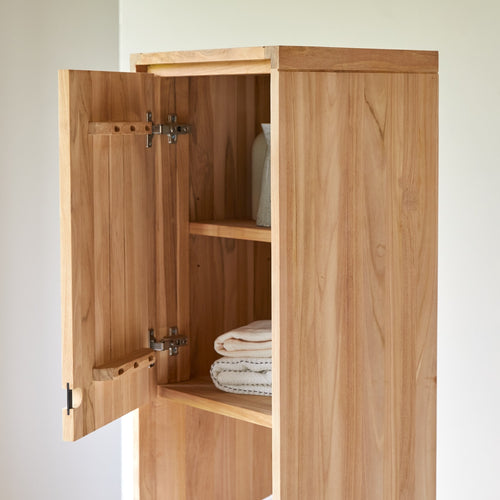 Tikamoon Massief teakhouten kolomkast - Naturel - vtwonen shop