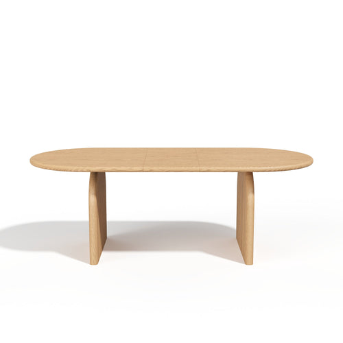 Premium Interiors - Uitschuifbare eettafel BRIA - multiplex lichte eik 220cm
