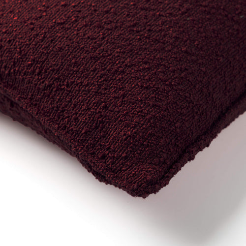 ONNO - kussenhoes 45x45 cm - bouclé - Maroon Banner - rood