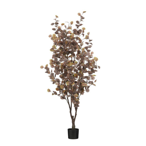 Mica Decorations Eucalyptus Kunstplant in Bloempot - H180 x  Ø80 cm - Brons