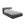 LaMiaSofa Bed met opbergruimte Roma - chenille stof - grafiet - 160x228x82
