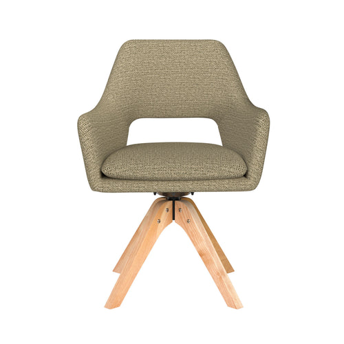Housecraft Living Mos Eetkamerstoel Draaibaar Hout Pistache groen