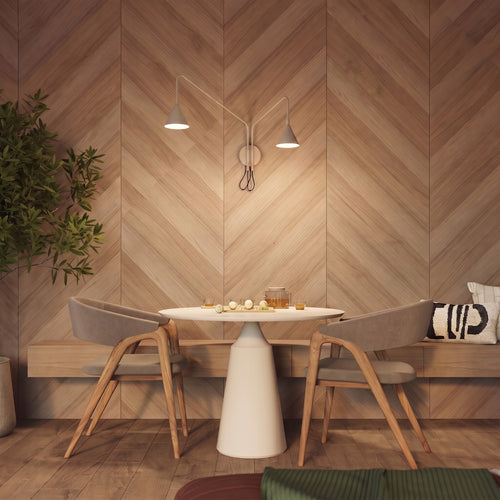 Sollux Lighting Wandlamp NOX 2 taupe met schakelaar - 150x80x30cm