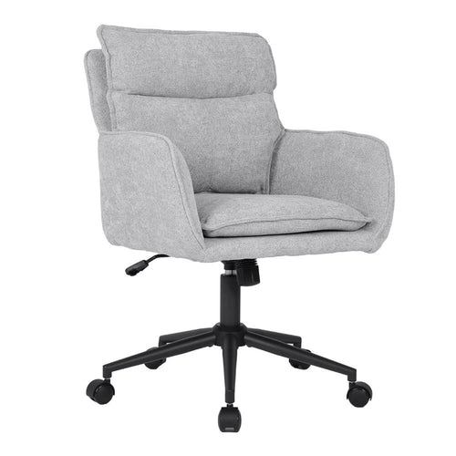 HOME DELUXE bureaustoel CORA geweven stof grijs - in hoogte verstelbaar - vtwonen shop