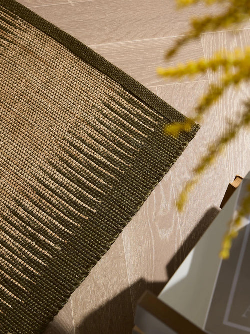 benuta jute loper Tulsi - groen - 80x250 cm