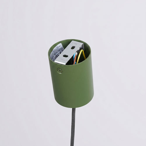 Sollux Lighting Hanglamp NOX 25 olijfgroen - 24,5x24,5x140cm