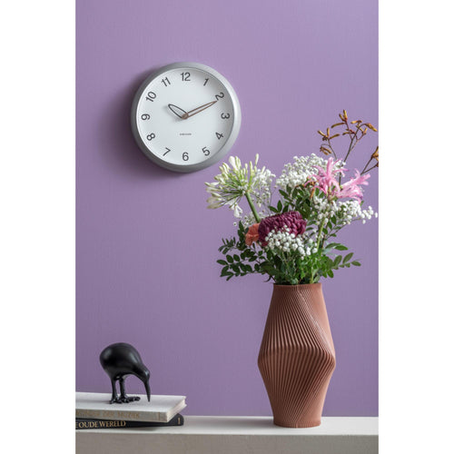 Karlsson wandklok Bella - grijs - 4.2x30x30cm - vtwonen shop