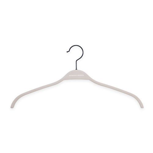 Spinder Design kledinghangers Rosa - Silky Taupe - set van 5 - Draaibare haak - anti slip coating - vtwonen shop