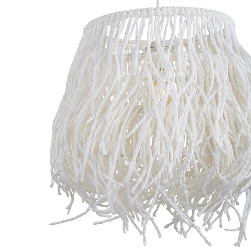 Lighto - Hanglamp Rotan Wit Ø35 cm - Weave