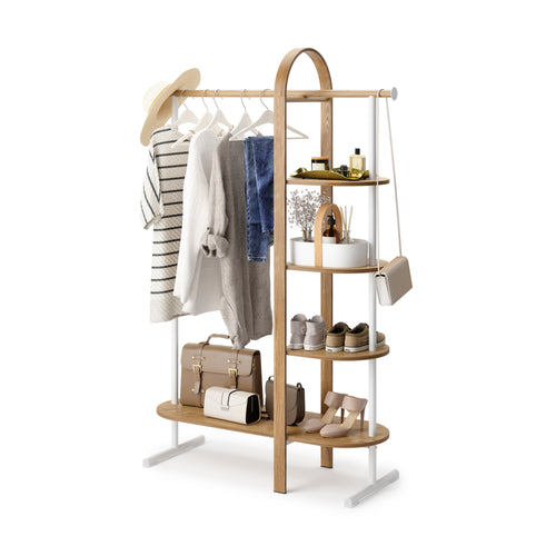 Umbra kledingrek Bellwood - 106 x 39 x 167 cm - Wit/naturel