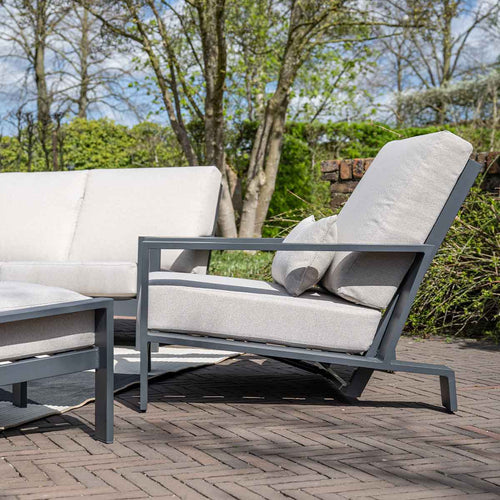 Lincoln verstelbare fauteuil - carbon black - desert sand