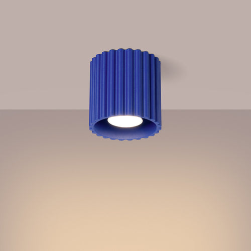 Sollux Lighting Plafondlamp AURA 1 ultramarijn GU10 - 10x10x10cm