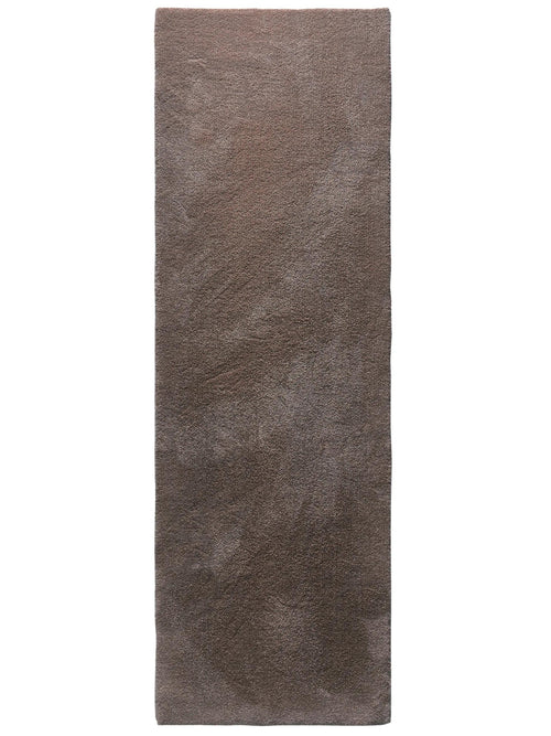 benuta wasbaar shaggy loper Melvin - taupe - 70x200 cm