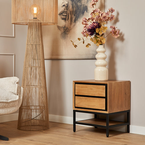 StarFurn Nachtkastje RichWood - Bruin Hout - 45x40x53cm - vtwonen shop