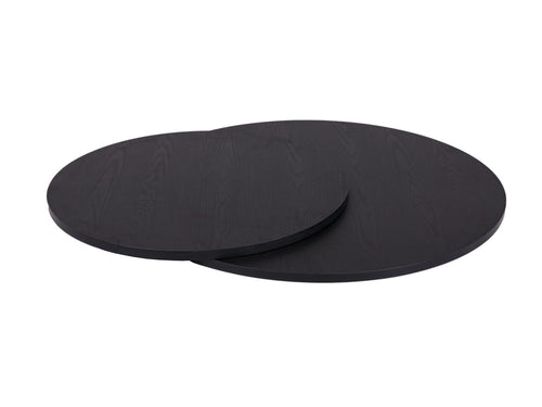 MaximaVida ronde salontafel set Chicago XL 75 cm champagne goud - pinewood fineer - vtwonen shop