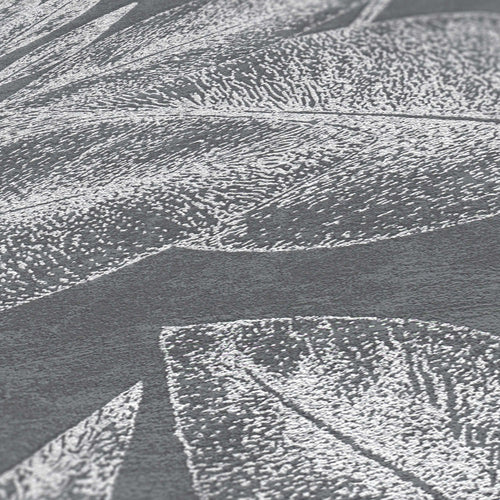 A.S. Création behang bloemmotief zwart, zilver en grijs - 53 cm x 10.05 m - AS-378364 - vtwonen shop