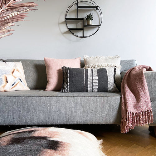 Malagoon vloerkussen Rose - gebroken wit - 90x90cm 100% wol