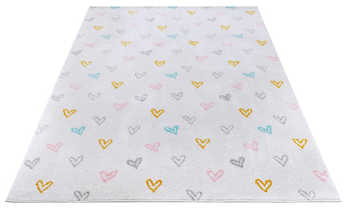 Hanse Home Adventures children's carpet Hearts Cream Multicolor 160x235 cm