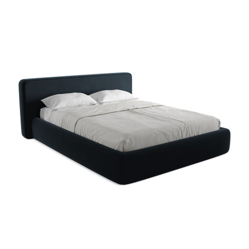 LaMiaSofa Bed met opbergruimte Firenze - velours - koningsblauw - 200x225x82