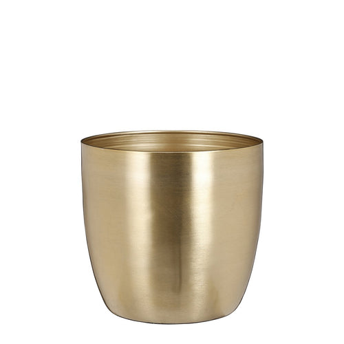 Mica Decorations Alano Bloempot - H19 x Ø20 cm - Metaal - Goud