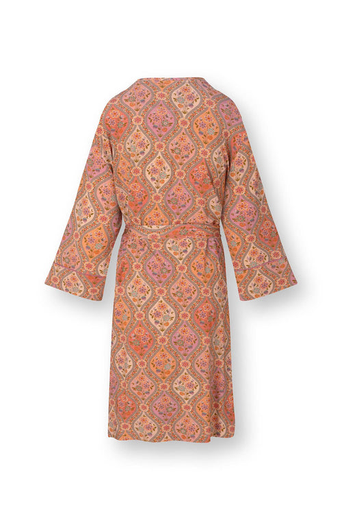 Pip Studio - Naomi Kimono Dames - Ornamento - Oranje - XS