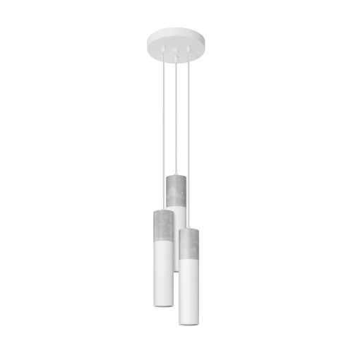Sollux Lighting Hanglamp BORGIO 3P wit - 20x20x110cm