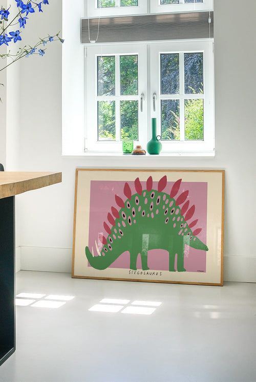 Madelen - Stegosaurus - Dino - PSTR studio Kunst Poster