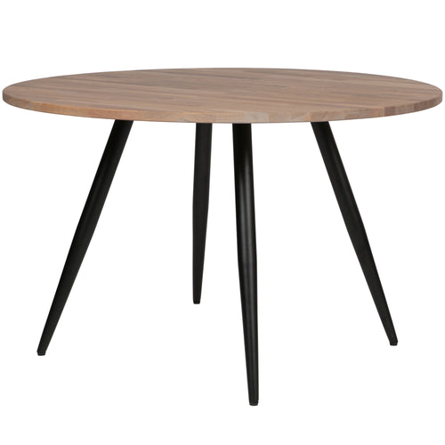 WOOOD rond tafelblad incl. 2-standen poot conisch Tablo - 74,4x120x120 - vtwonen shop