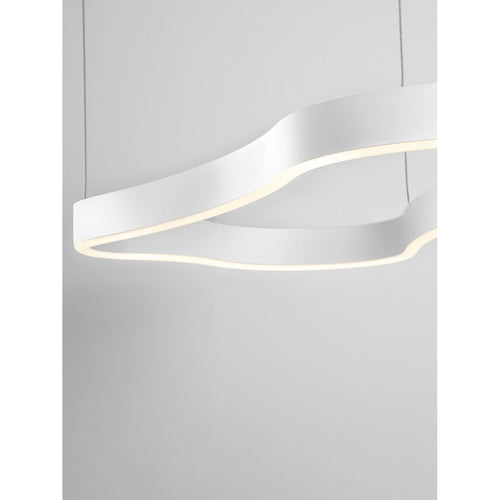Nova Luce DUSSA Geïntegreerde LED-hanglamp voor plafond, zandwit, Triac dimbaar, 52W, 3045lm, 3000K