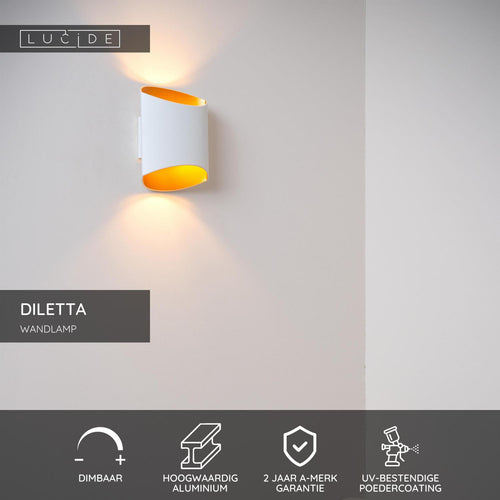 Lucide wandlamp DILETTA - 1xG9 - Wit