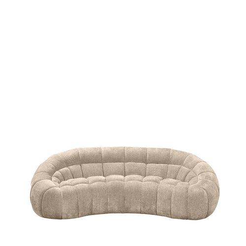 LABEL51 3-Zits Bank Cloud - Beige Stof - 238x115x75cm