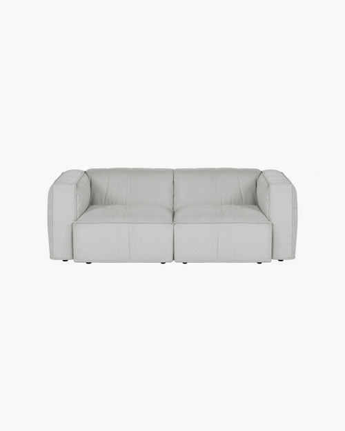 noo.ma Lobi 2-zits bank Chalk Grey Corduroy - medium zacht zitcomfort