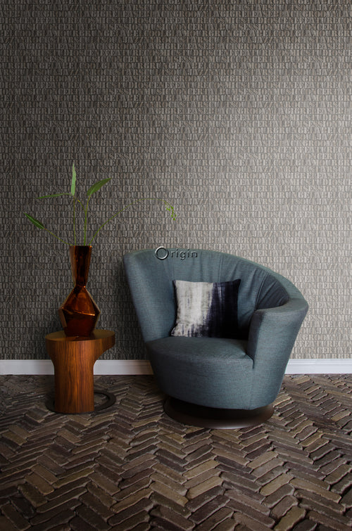 Origin Wallcoverings behang oude ijzeren zetletters roest bruin - 53 cm x 10,05 m - 347592 - vtwonen shop