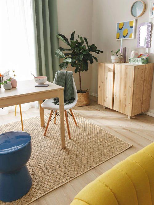 benuta binnen- en buitenkleed Taissa - beige - 154x230 cm