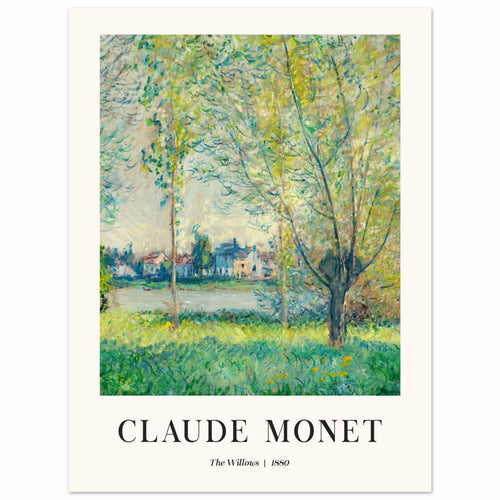 Artfulprints  Claude Monet - The willows   poster 30x40 cm - vtwonen shop