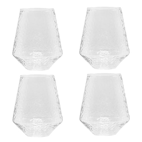 Brût Homeware | Waterglas Claude | Set van 4 | Wijnglas | 400ML | helder