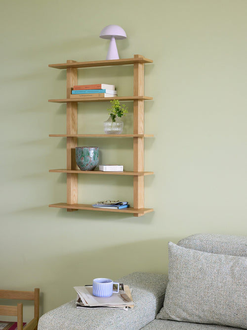 Hübsch plank Simple - mdf/eikenfineer/eikenhout - 60x14xh87cm