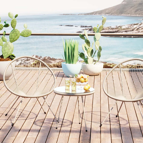 Kare Design Tuinfauteuil Acapulco Mono beige - vtwonen shop