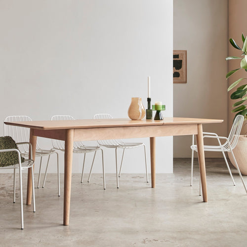 Tikamoon Uitschuifbare tafel in massief mangohout 4-6 personen. - Naturel - vtwonen shop