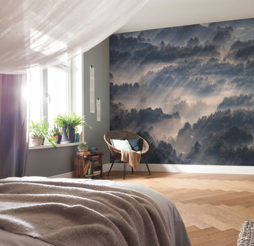 Sanders & Sanders fotobehang landschap grijs en beige - 300 x 250 cm - 612356