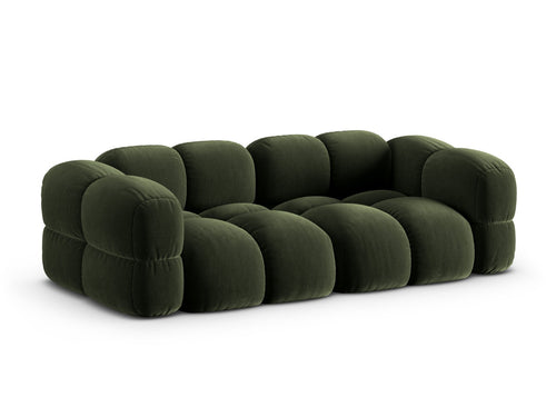 Cosmopolitan Design Bank Loretto 4-zits, flueel groente - 100x250x68cm