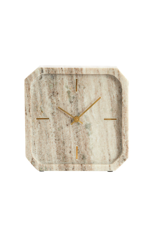 Light & Living klok PABLIA - 20.5x6x20.5 cm - bruin