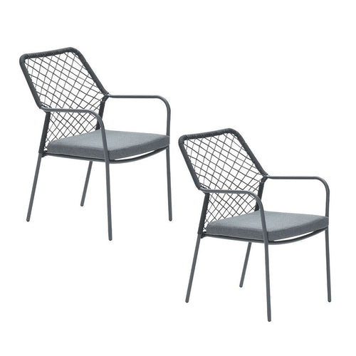 Garden Impressions tuinstoel Ross zwart - 2 stuks - vtwonen shop